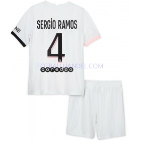 Barn Fotballdrakter Paris Saint-Germain Sergio Ramos 4 Borte 2021-22 Kortermet